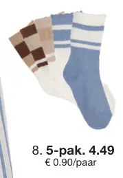 Promotie: 5-pak sokken