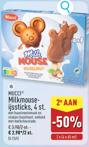 Promotie: Milkmouse-ijssticks