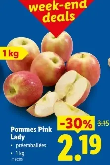 Offre: Pommes Pink Lady