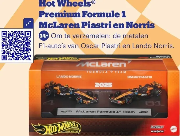Promotie: Premium Formule 1 McLaren Piastri en Norris