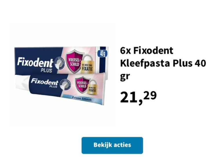 Aanbieding: Fixodent Kleefpasta Plus
