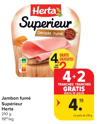 Offre: Jambon fumé Supérieur