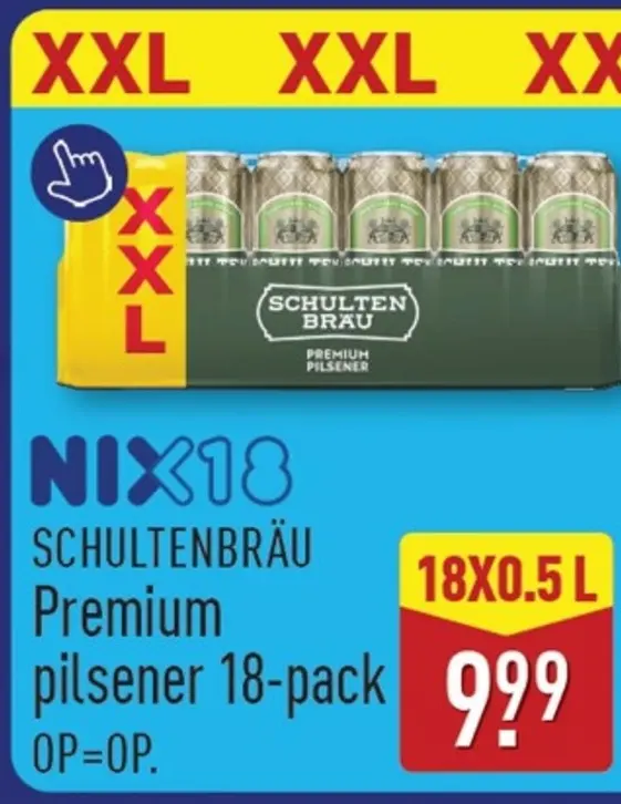 Aanbieding: Schultenbräu Premium pilsener 18-pack