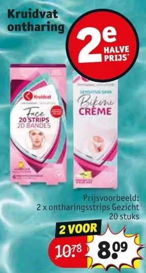 Promotie: Ontharingsstrips Gezicht