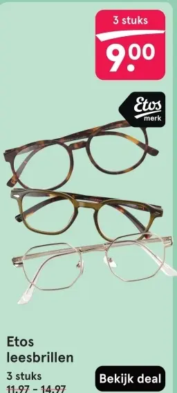 Aanbieding: leesbrillen