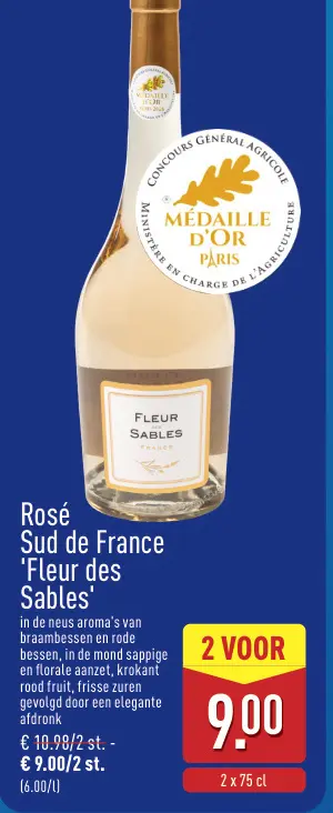 Promotie: Rosé Sud de France 'Fleur des Sables'