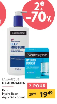 Offre: Deep Moisture Lotion du Corps & Hydro Boost Aqua gel