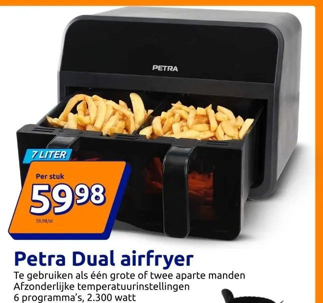 Promotie: Dual airfryer