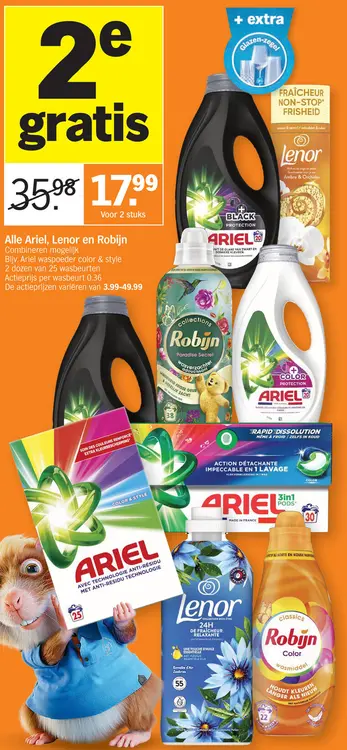 Aanbieding: Alle Ariel, Lenor en Robijn