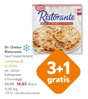 Offre: Ristorante pizza bolognese e formaggi