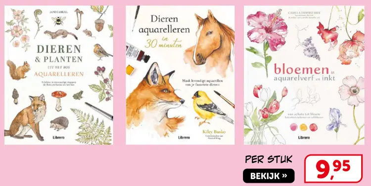 Promotie: Librero Aquarelleren boeken