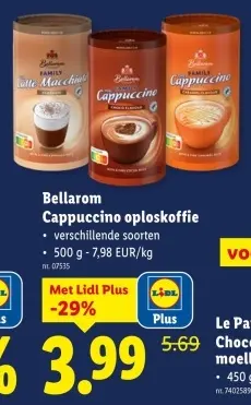 Promotie: Cappuccino oploskoffie
