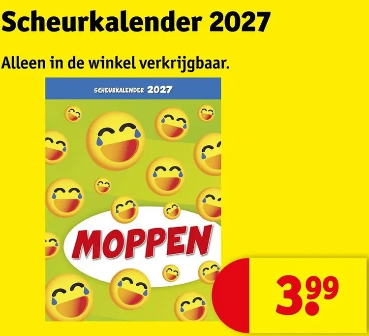 Aanbieding: Scheurkalender 2027