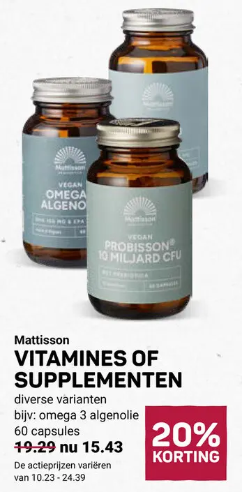 Aanbieding: Vitamines of supplementen