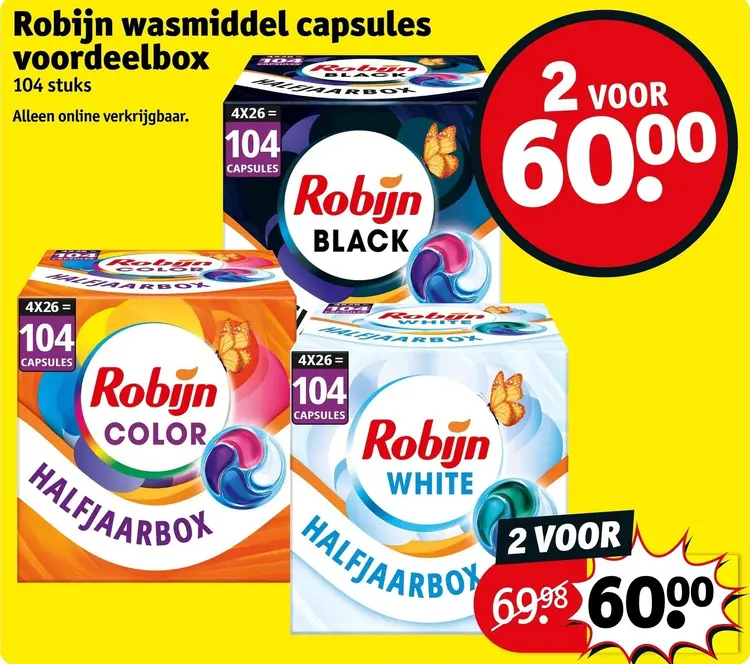 Aanbieding: Wasmiddel capsules voordeelbox