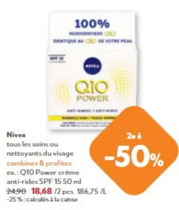 Offre: Q10 Power crème anti-rides SPF 15