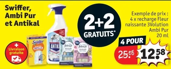 Offre: Swiffer, Ambi Pur et Antikal