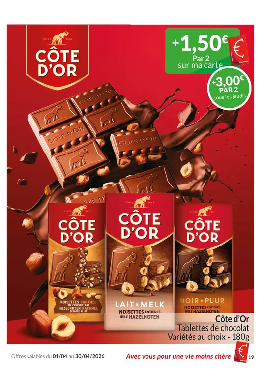 Offre: Tablettes de chocolat