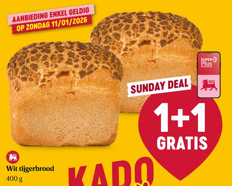 Promotie: Wit tijgerbrood