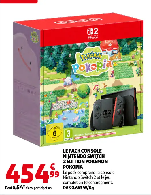 Promotie: Pack console NINTENDO switch 2 édition POKÉMON
