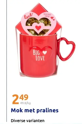 Promotie: Mok met pralines