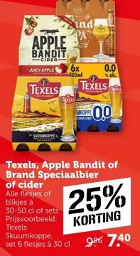 Aanbieding: Texels, Apple Bandit of Brand Speciaalbier of
