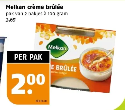 Aanbieding: crème brûlée