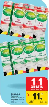 Aanbieding: Melk in brik