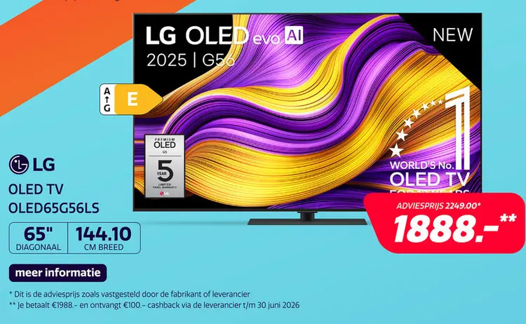 Aanbieding: LG OLED 4K 48B56LA (2025)
