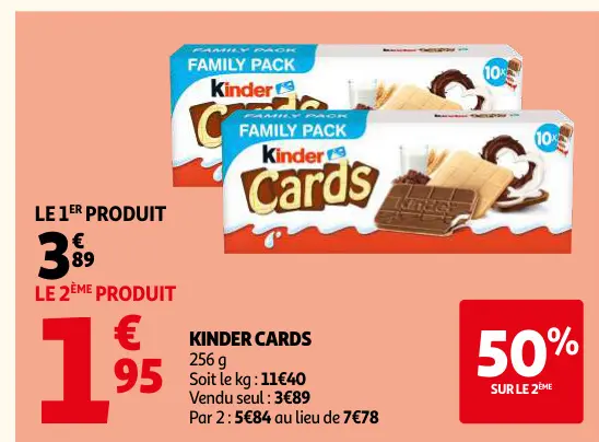 Offre: Kinder cards