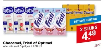 Aanbieding: Chocomel, Fristi of Optimel