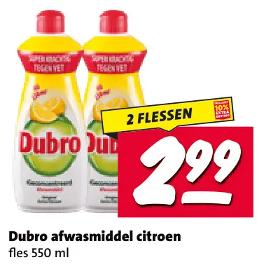 Aanbieding: Afwasmiddel citroen