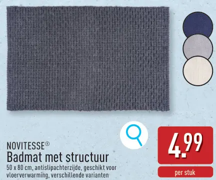 Promotie: Badmat met structuur