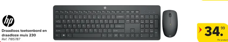 Promotie: Draadloos toetsenbord en draadloze muis 230