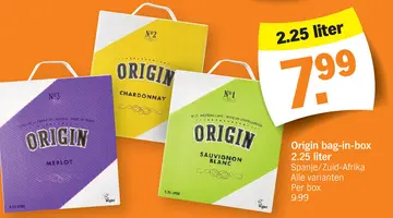 Aanbieding: Origin bag-in-box