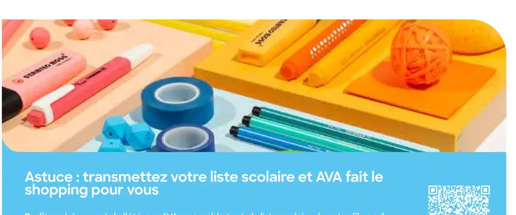 Offre: Astuce : transmettez votre liste scolaire et 
