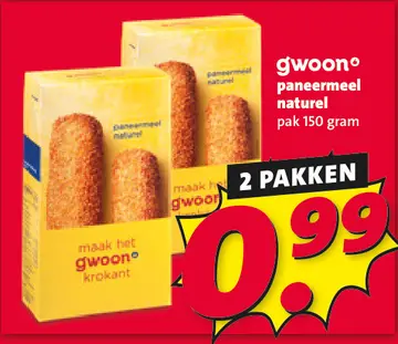 Aanbieding: G'woon paneermeel naturel