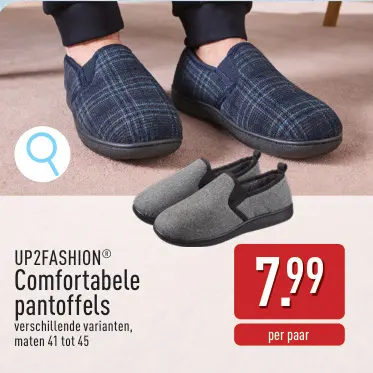 Promotie: Comfortabele pantoffels