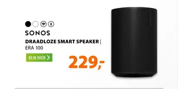 Aanbieding: Sonos ERA 100 Zwart