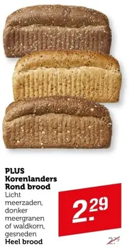 Aanbieding: PLUS Korenlanders Rond brood