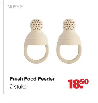 Aanbieding: Mushie Fresh Food Feeder Blush (2 stuks)