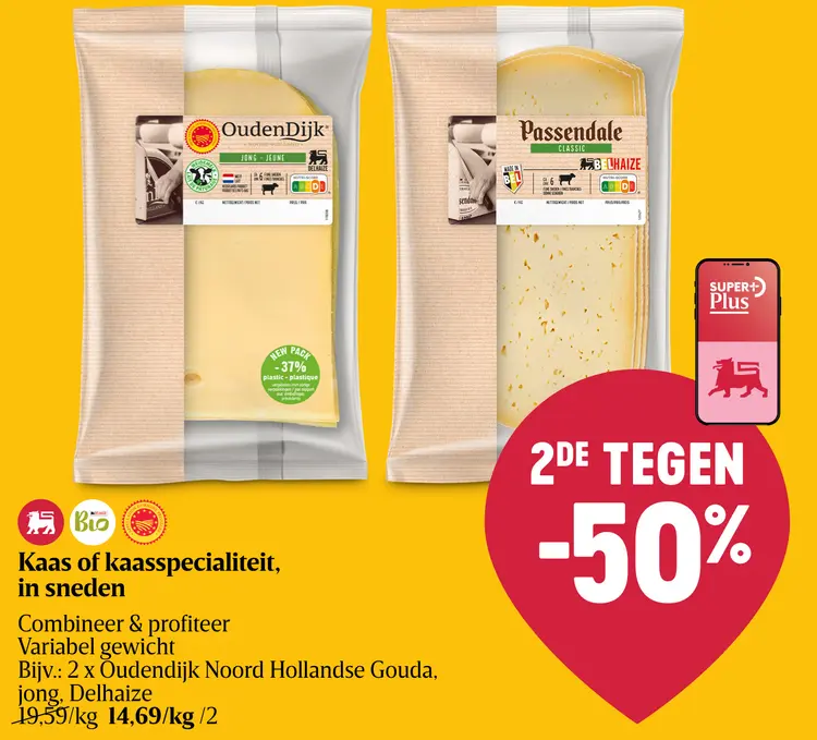 Promotie: Kaas of kaasspecialiteit, in sneden