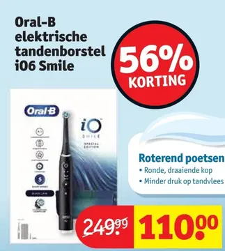 Aanbieding: Oral-B elektrische tandenborstel iO6 Smile