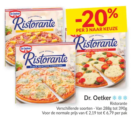 Promotie: Ristorante Pizza