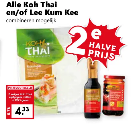 Aanbieding: Koh Thai en/of Lee Kum Kee