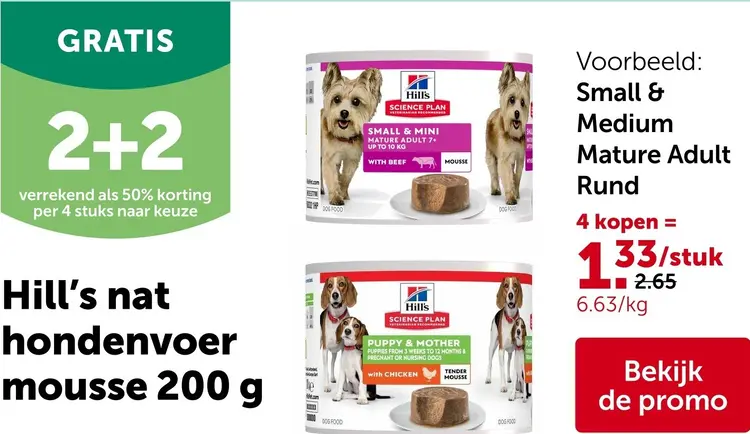 Promotie: Nat hondenvoer mousse