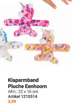 Aanbieding: Klaparmband Pluche Leenloom