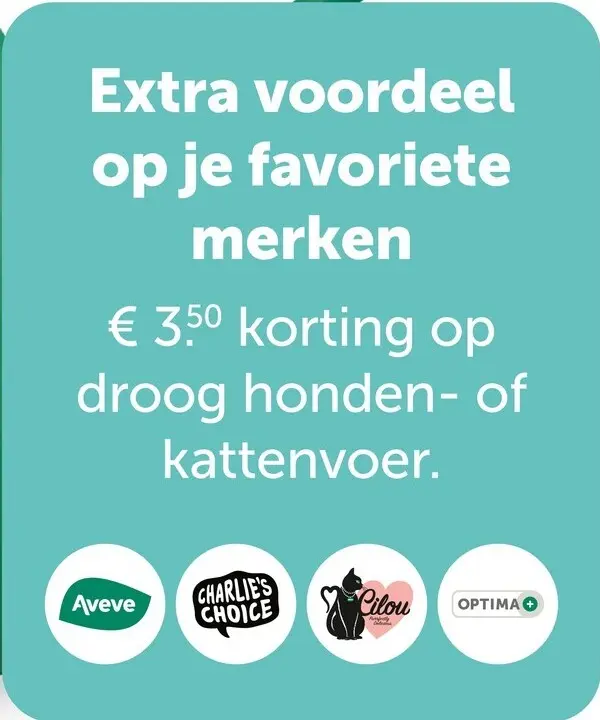 Promotie: Droog honden- of kattenvoer