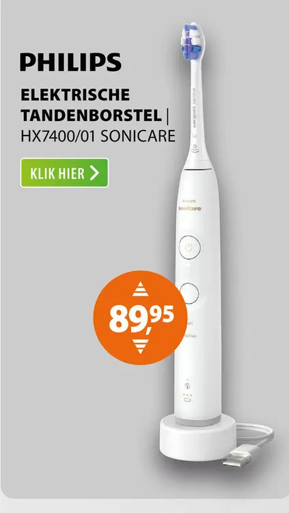 Aanbieding: Philips HX7400/01 Sonicare Wit