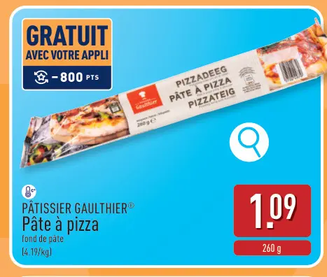 Offre: Pâte à pizza